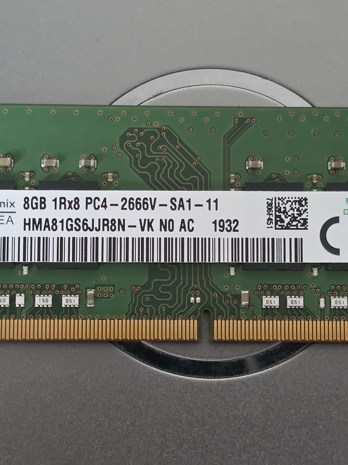 Memória DDR4 8GB 2666v SK hynix SO-Dimm 1