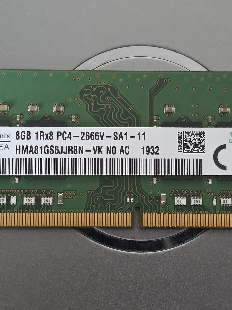 Memória DDR4 8GB 2666v SK hynix SO-Dimm 1