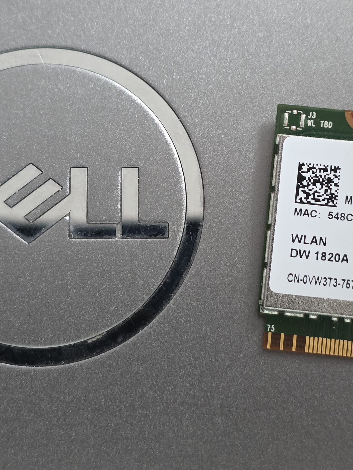 Placa Wi‑Fi – Intel DW 1820A – 0VW3T3 - Retirada Dell E7270 1