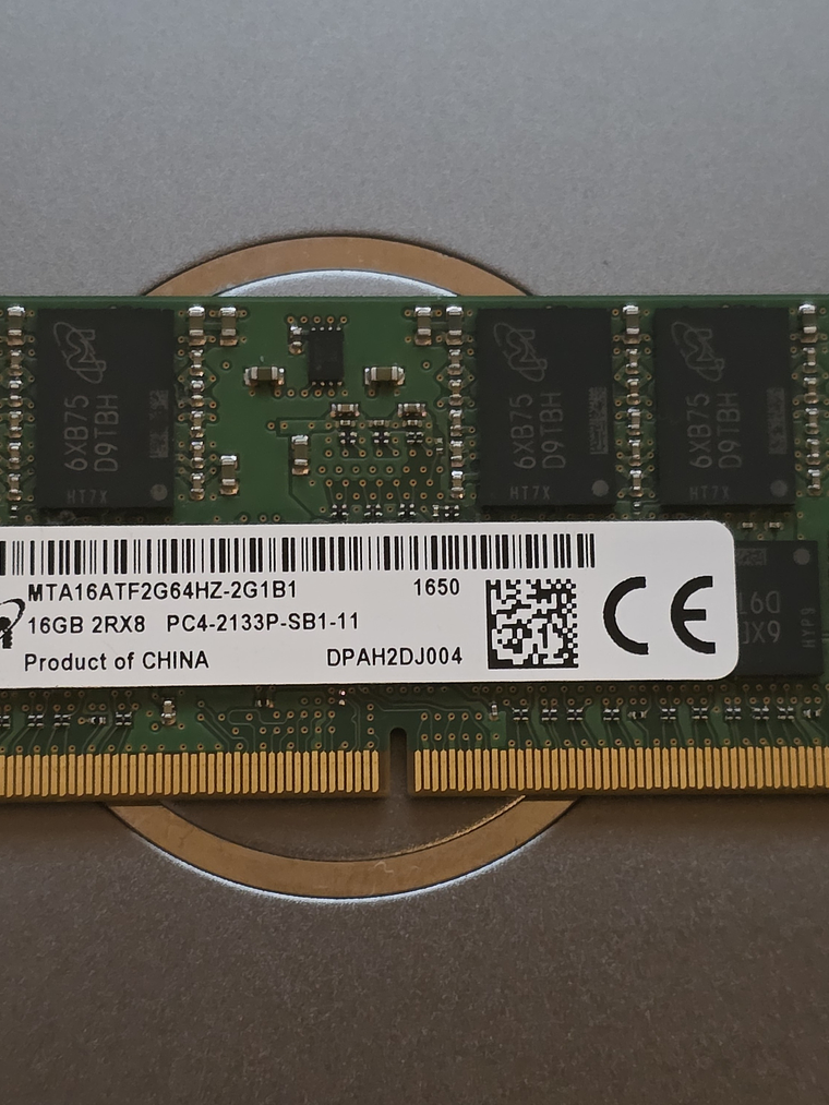 Memória RAM Micron 16GB DDR4 – MTA16ATF2G64HZ 1