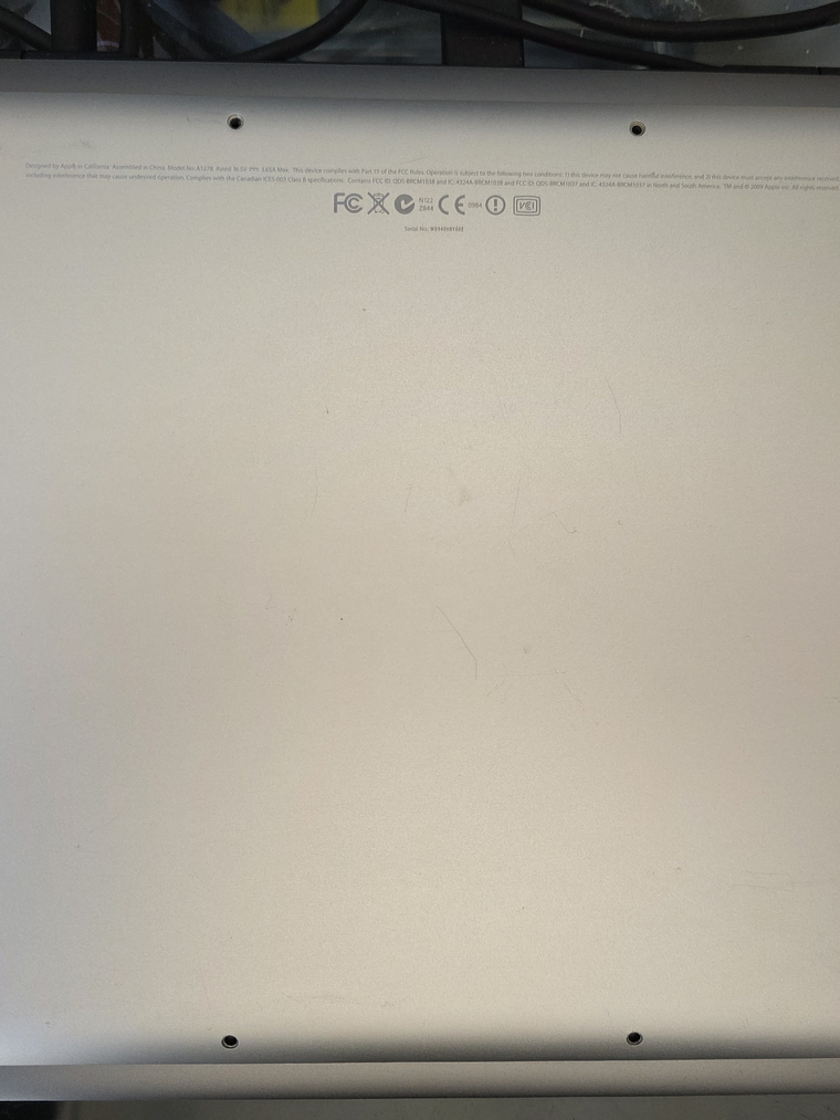 Tampa Inferior MacBook Pro A1278 – Alumínio 2