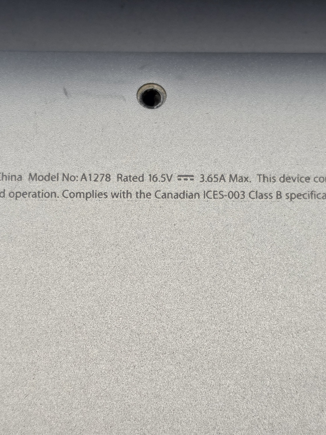 Tampa Inferior MacBook Pro A1278 – Alumínio 3