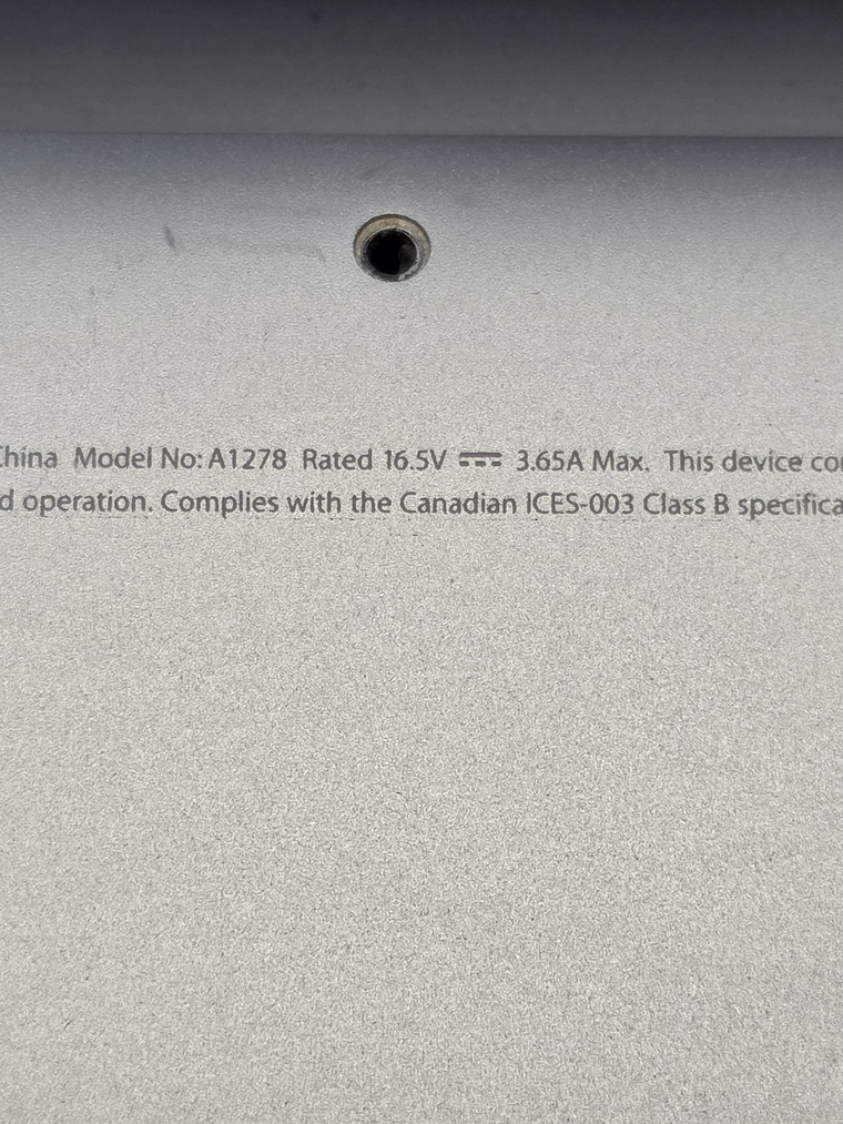 Tampa Inferior MacBook Pro A1278 – Alumínio 3