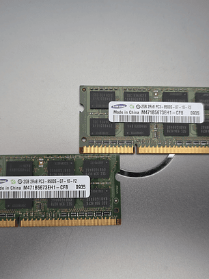Memória Samsung DDR3 4GB (2x2GB) – M471B5673EH1