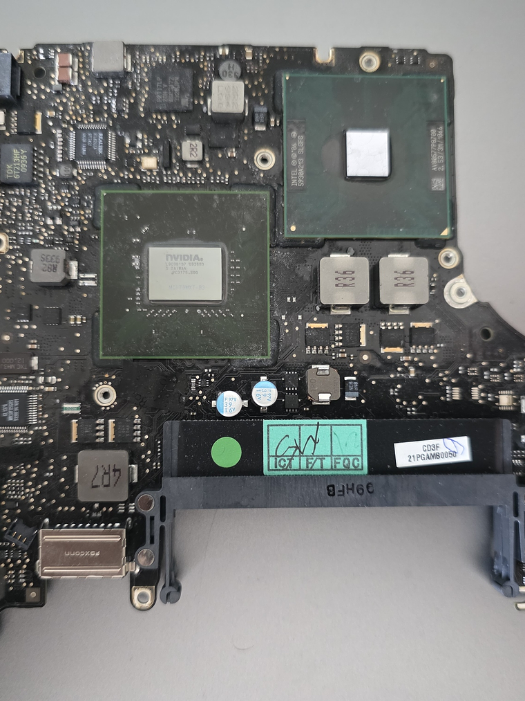 Placa‑mãe MacBook Pro A1278 2009 Intel+NVIDIA 1