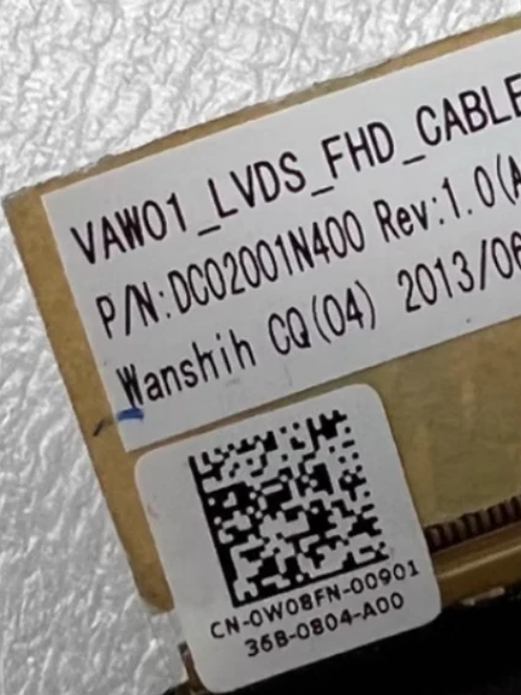 Cabo Tela FHD Dell 5521 5537 3537 DC02001N400 2