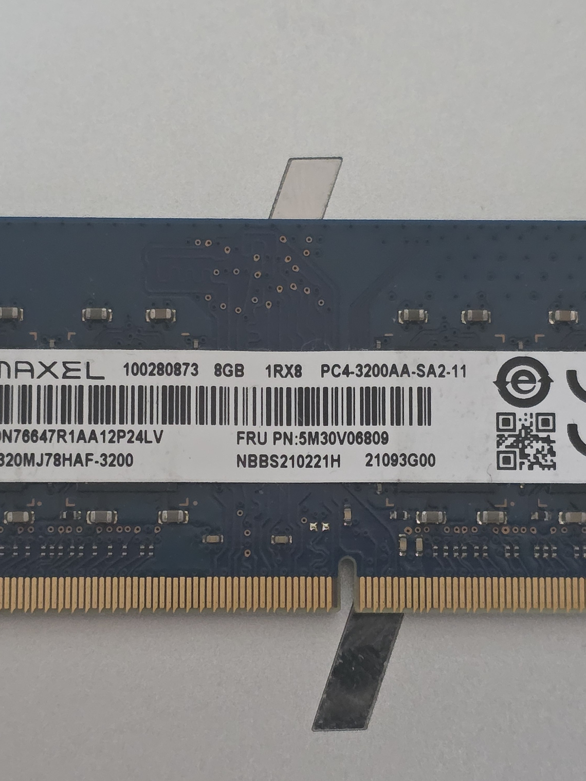 Memória RAMAXEL 8GB DDR4 3200 SODIMM 1
