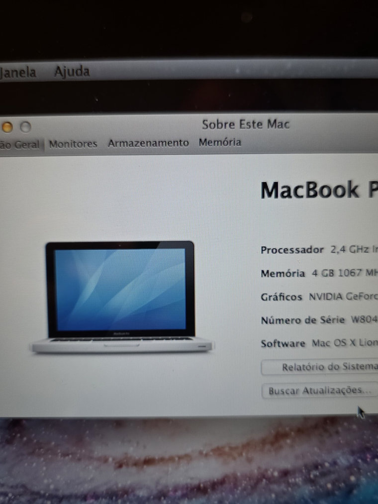 Placa‑mãe MacBook Pro A1278 2010 2.4GHz 4