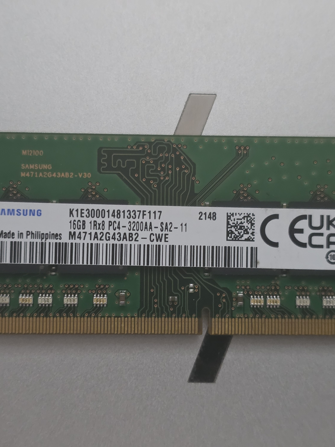 Memória Samsung 16GB DDR4 3200AA SODIMM 1