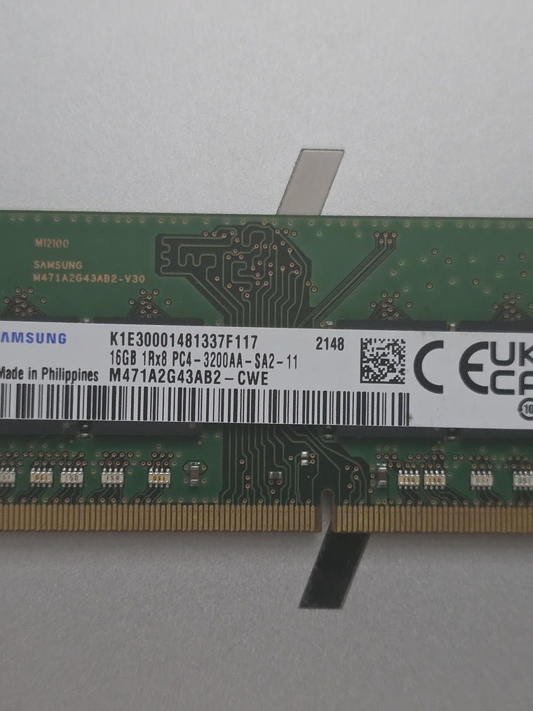 Memória Samsung 16GB DDR4 3200AA SODIMM 1