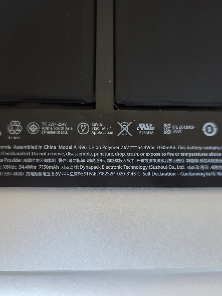 Peças do Macbook A1466 - 47E 5