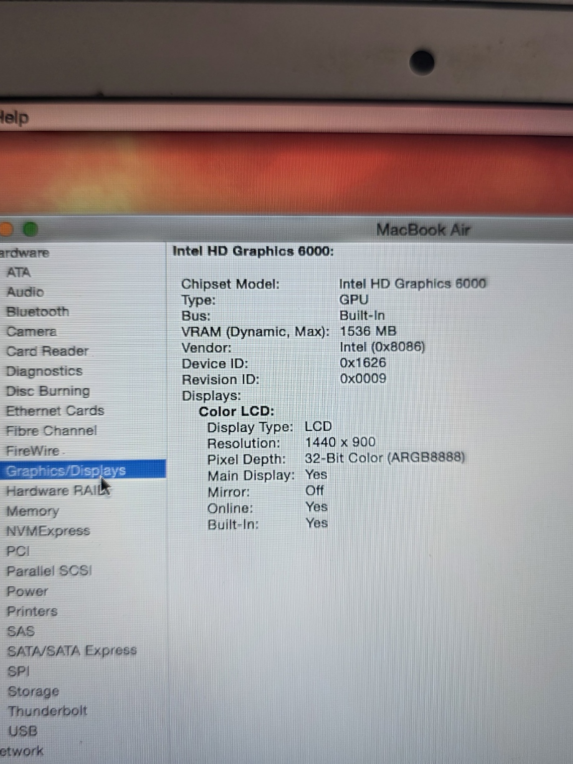 Macbook Air A1466 EMC 3178 8Gb 13