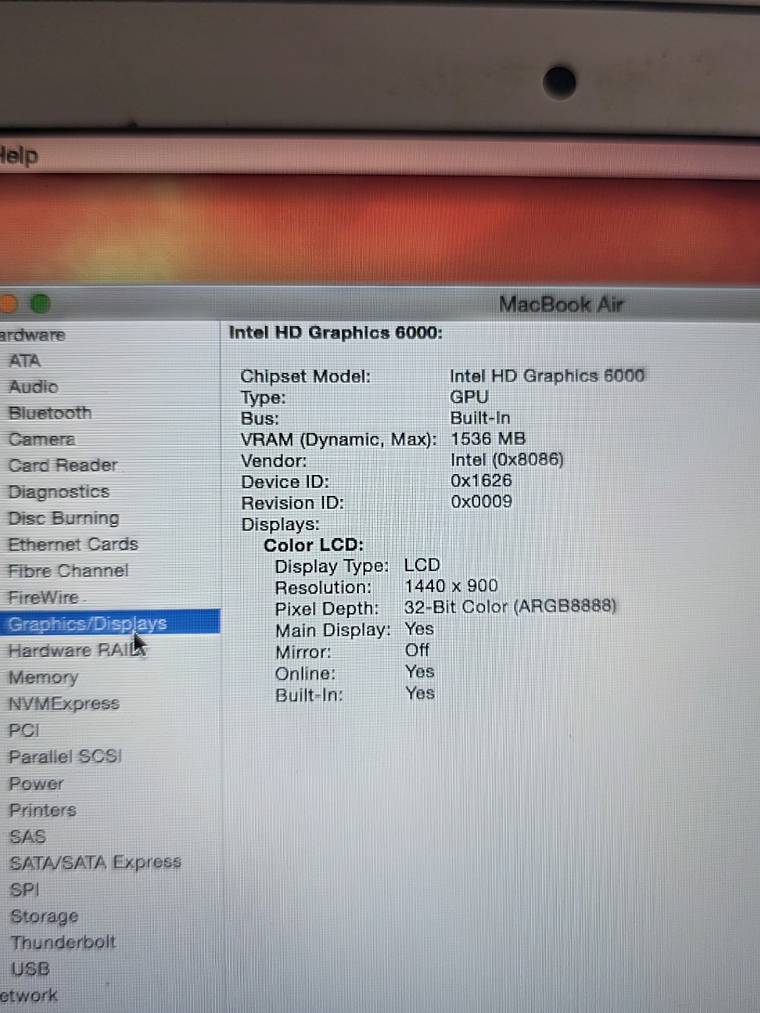 Macbook Air A1466 EMC 3178 8Gb 13