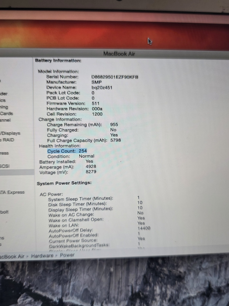 Macbook Air A1466 EMC 2925 8Gb 13