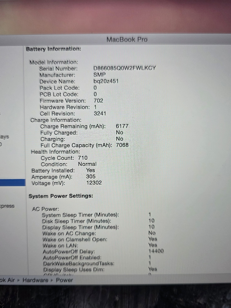 Peças do Macbook A1398 EMC 2909 16Gb 15