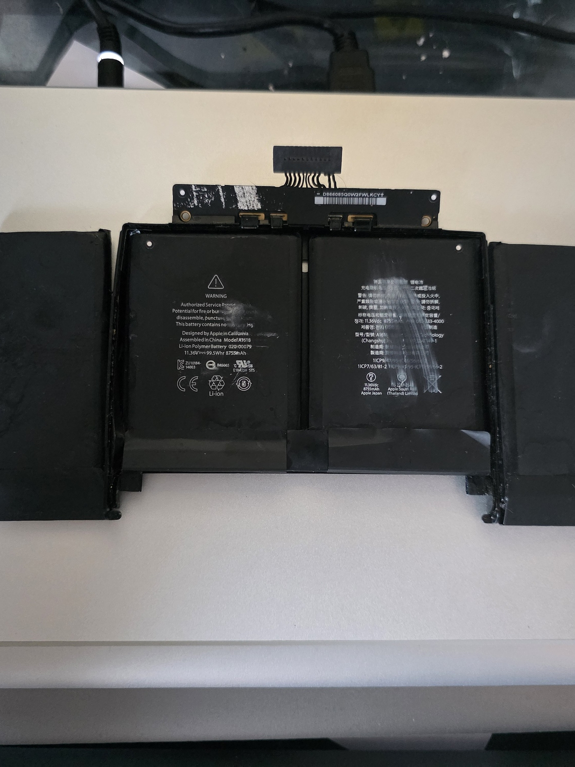 Peças do Macbook A1398 EMC 2909 16Gb 15