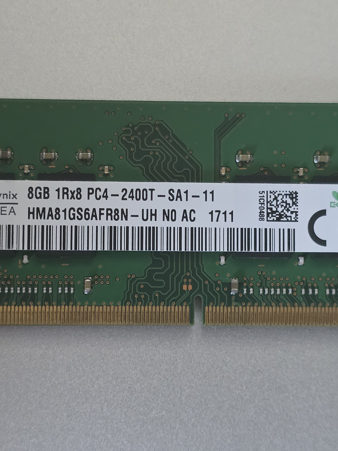 SK Hynix 8GB DDR4 2400MHz HMA81GS6AFR8N PC4‐2400T 1