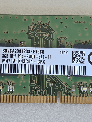 Samsung 8GB DDR4 2400MHz PC4‐2400T M471A1K43CB1