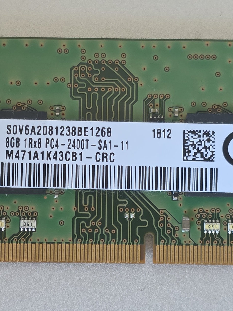 Samsung 8GB DDR4 2400MHz PC4‐2400T M471A1K43CB1 1