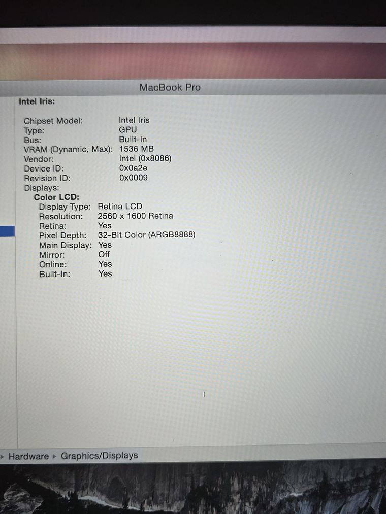 Peças do Macbook A1502 EMC 2875 8Gb 13