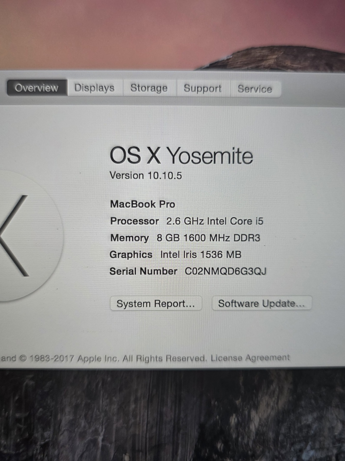 Peças do Macbook A1502 EMC 2875 8Gb 13