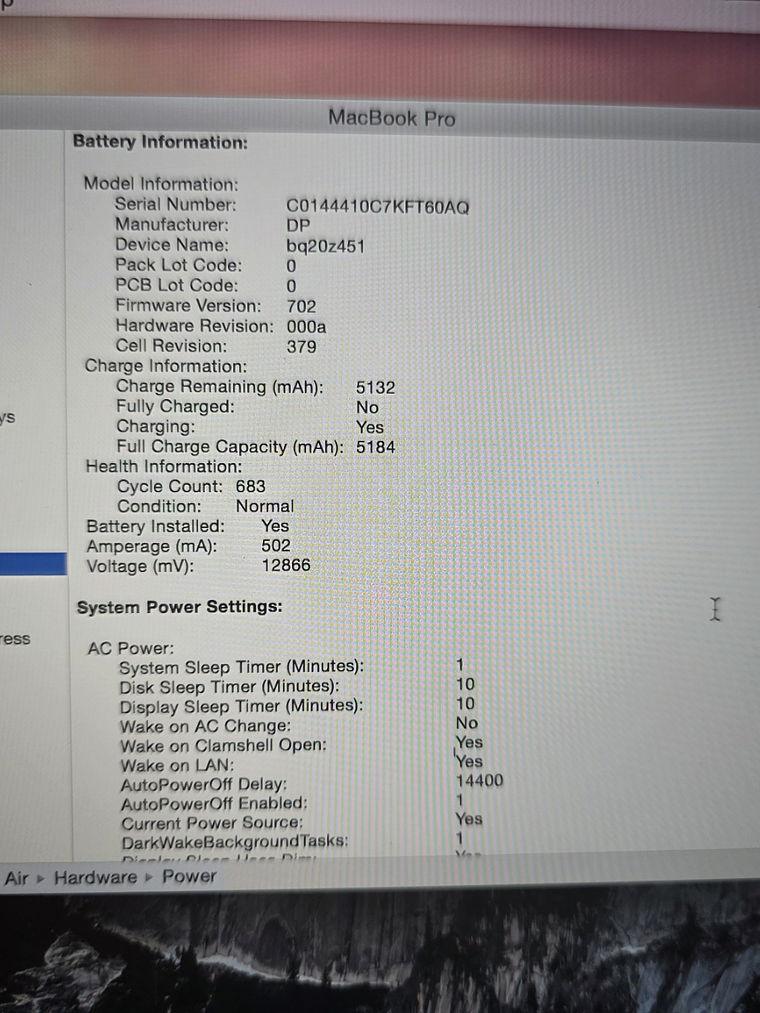 Peças do Macbook A1502 EMC 2875 8Gb 13