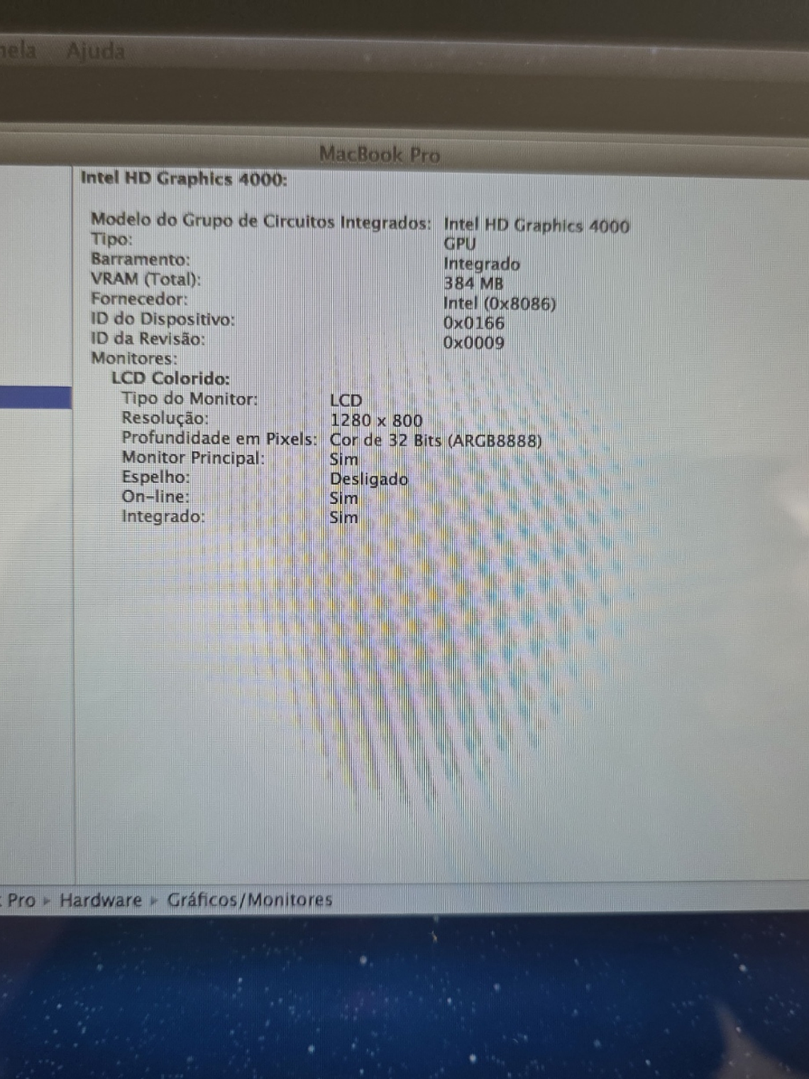 Peças do Macbook Pro A1278 20010 8Gb 13