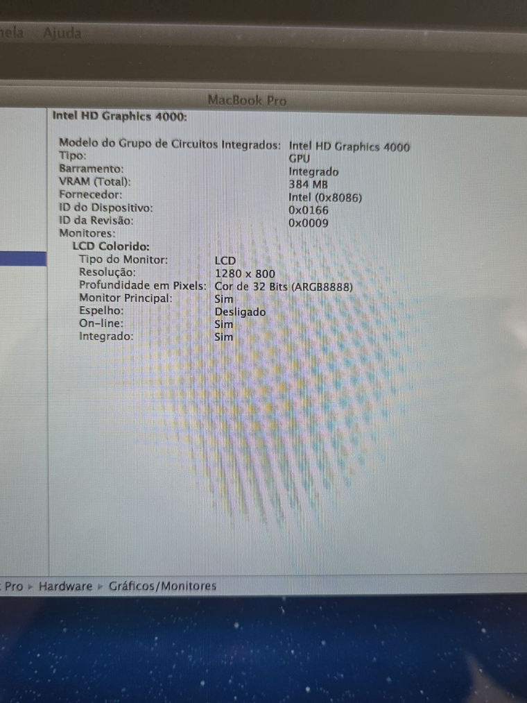 Peças do Macbook Pro A1278 20010 8Gb 13