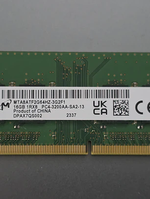 Memória RAM Micron 16GB DDR4 3200AA MTA8ATF2G64HZ-3G2F1