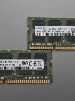 16GB DDR3L Samsung 1600MHz 2 X 8Gb