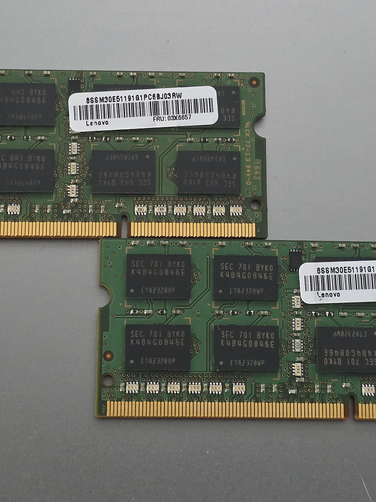 16GB DDR3L Samsung 1600MHz 2×8GB M471B1G73EB0‑YK0 2