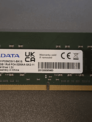 ADATA DDR4 16GB 3200MHz SODIMM