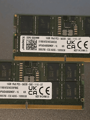 Kingston DDR5 16GB 5600MHz SODIMM (4A6)