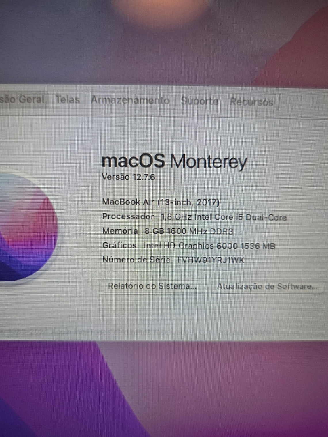 Peças do Macbook A1466 - Emc 3178 - 4B2 13