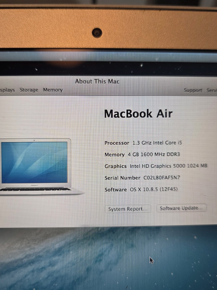 Peças do Macbook A1465 EMC 2631 4Gb i5 1.3Ghz - 4B1 10