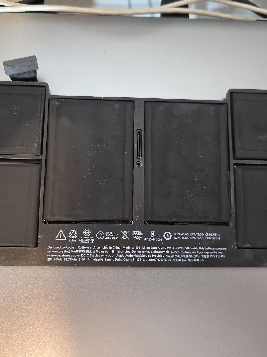 Peças do Macbook A1465 EMC 2631 4Gb i5 1.3Ghz - 4B1 11