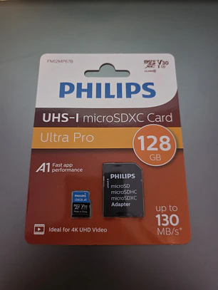 Micro SD PHilips Ultra Pro 128Gb Ideal 4K UHD Video