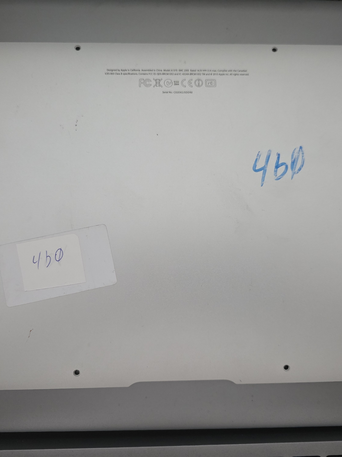 Peças do MacBook Air A1370 EMC 2393 - 2010 - 4B0 12