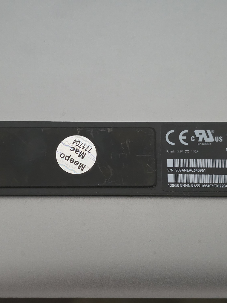 SSD Apple mSATA Blade 128GB – MacBook Air A1370 (2010–2011) 2