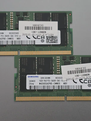 Memória 16GB DDR5 5600MHz Samsung SODIMM