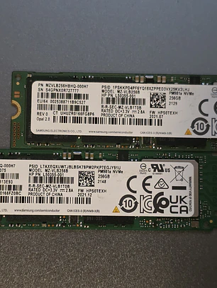 SSD Samsung PM981a 256GB NVMe Gen3