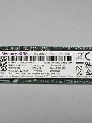 SSD NVMe 256GB Union Memory 99% de Saude