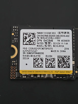 Samsung PM9B1 512GB NVMe M.2 2230 PCIe Gen4