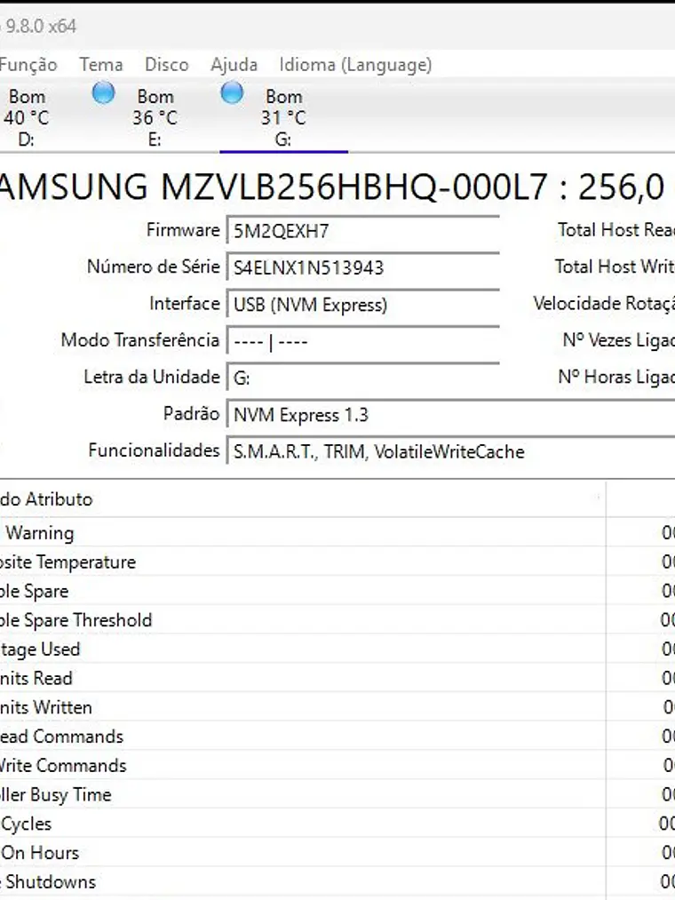 Samsung PM981a 256GB NVMe SSD — MZVLB256HBHQ 2