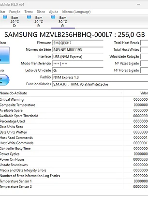 Samsung 256GB NVMe M.2 PM981a - 50B