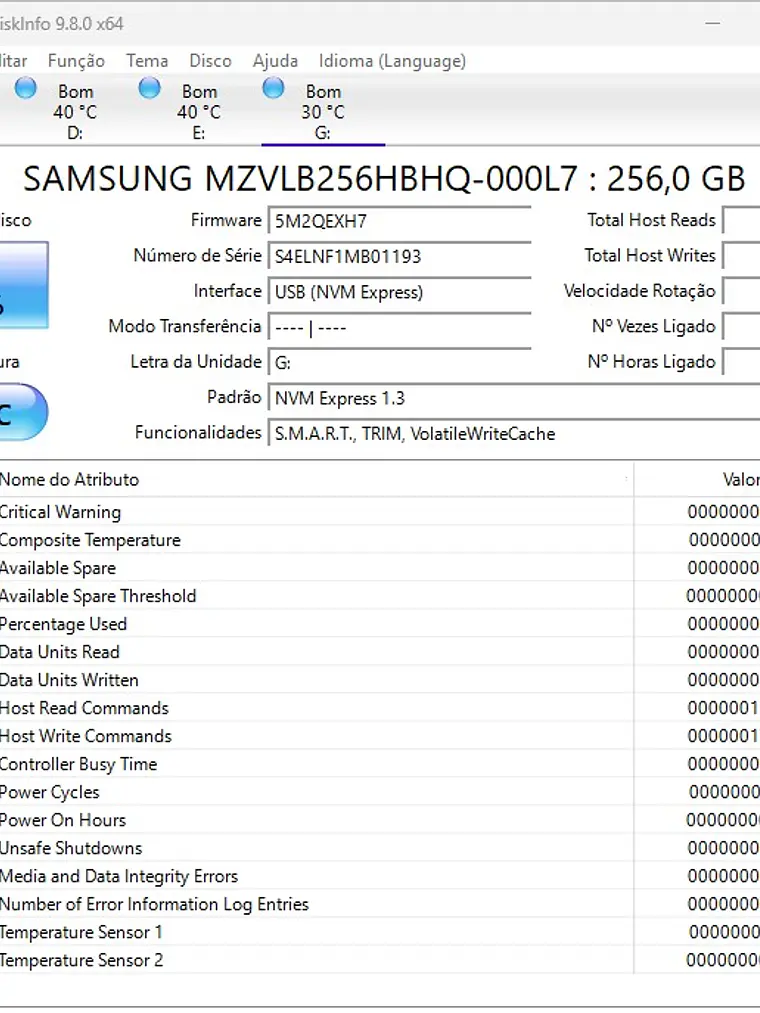 Samsung 256GB NVMe M.2 PM981a - 50B 1