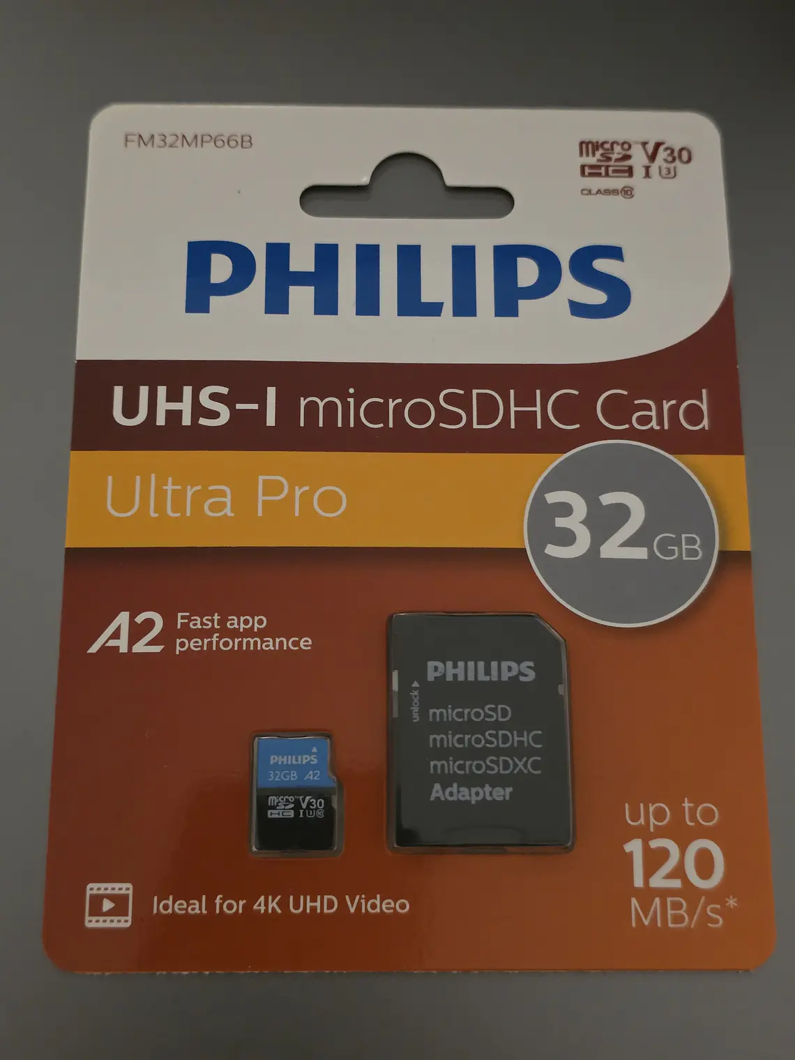 Micro SD PHilips Ultra Pro 32Gb Ideal 4K UHD Video 1