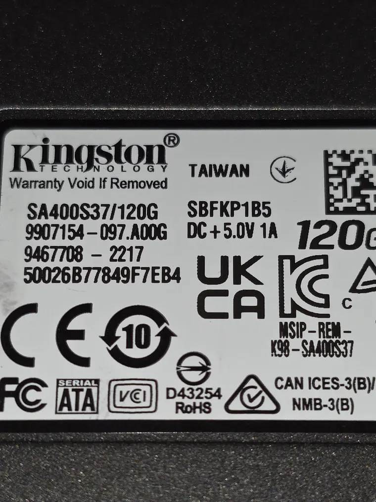 SSD Kingston A400 120GB SATA III - Saúde 97% 2