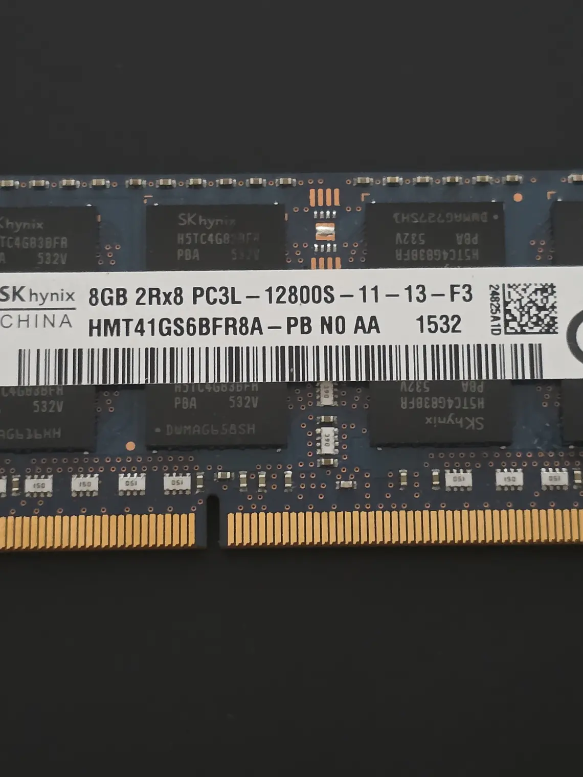 Memória RAM 8GB DDR3L 1600MHz SK Hynix Laptop 1
