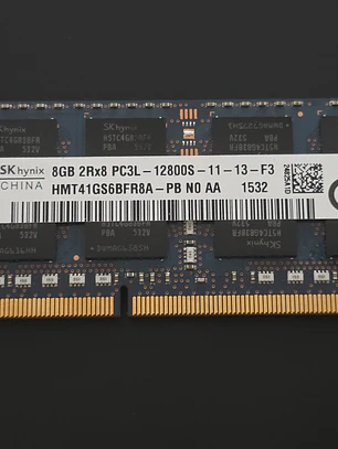Memória RAM 8GB DDR3L 1600MHz SK Hynix Laptop